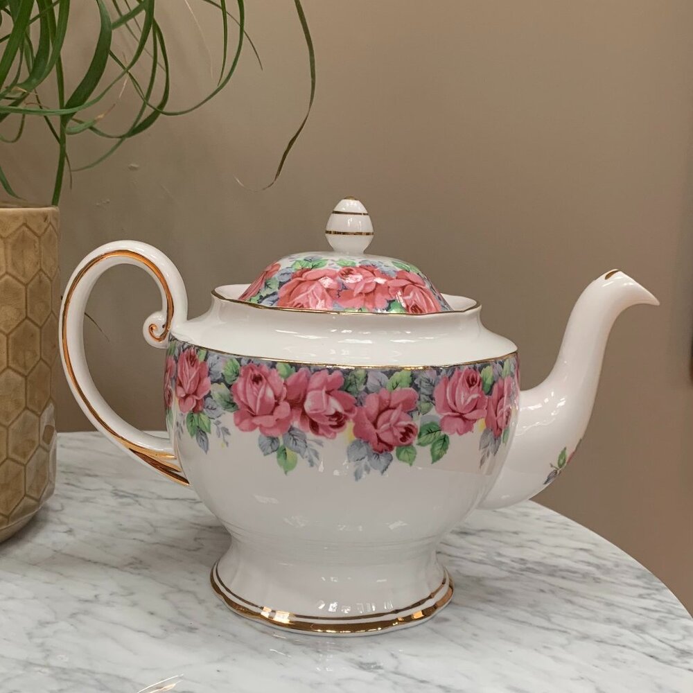 Vintage Royal Standard Rose Of Sharon Large China Teapot